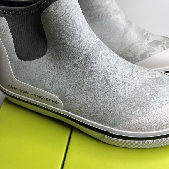 Gator Waders Mens Breakline Rubber Fishing Deck Ankle Boots Ghost Size 9 See Des - Picture 7 of 10